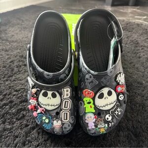 Disney Nightmare Before Christmas Crocs with Extra Charms